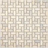 Marmor Mosaik Fliese Rad chocolate braun Mosaikmatte Fliesenspiegel Wandfliese Kche Bad WC - MOS88-B23