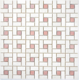 Marmor Mosaik Fliese Rad crema beige pink rose Mosaikmatte Mosaikplatte Fliesenspiegel Wand Kche - MOS88-B27