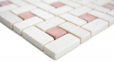 Marmor Mosaik Fliese Rad crema beige pink rose Mosaikmatte Mosaikplatte Fliesenspiegel Wand Kche - MOS88-B27