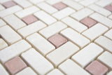 Marmor Mosaik Fliese Rad crema beige pink rose Mosaikmatte Mosaikplatte Fliesenspiegel Wand Kche - MOS88-B27