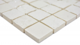 Handmuster Keramik Mosaik Baku weiss Mosaikfliese Wand Fliesenspiegel Kche Bad MOS14-0001_m