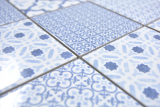 Handmuster Keramik Mosaik COOL blau Mosaikfliese Wand Fliesenspiegel Kche Bad MOS22B-CB04_m