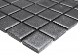 Keramikmosaik Mosaikfliesen rutschhemmend rutschsicher Duschtasse soft schwarz MOS18-0311-R10