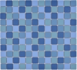 Keramik Mosaik blau trkis Poolmosaikfliese RUTSCHEMMEND DUSCHTASSE BODENFLIESE Fliesenspiegel Kche Wand - MOS18-0404-R10