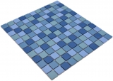 Keramik Mosaik blau trkis Poolmosaikfliese RUTSCHEMMEND DUSCHTASSE BODENFLIESE Fliesenspiegel Kche Wand - MOS18-0404-R10