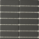 Stbchen Mosaik Fliese Keramik schwarz anthrazit unglasiert rutschsicher Duschtasse Bodenfliese Badfliese Wand - MOS24B-0310-R10