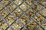 Keramikmosaik gold Mosaikfliese struktur Wand Fliesenspiegel Kche Fliesenspiegel Kche Duschwand MOS18-0707