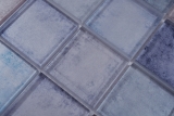 Glasmosaik Mosaikfliesen pastell blau violett cream changierend Wand Fliesenspiegel Kche Bad