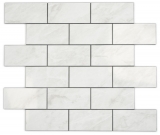 selbstklebende Vinyl Mosaik Steinoptik weiss cream Carrara Subway Mosaikfliese Wand Fliesenspiegel Kche Bad MOS200-CLG