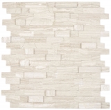 selbstklebende Verbund Mosaikstbchen Naturstein Traverin beige Fliesenspiegel Kche Wand Optik MOS200-M02