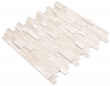 selbstklebende Verbund Mosaikstbchen Naturstein Traverin beige Fliesenspiegel Kche Wand Optik MOS200-M02