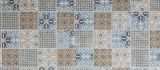 Handmuster Retro Vintage Mosaik Fliese Keramik creme blau orange grau matt MOS22B-1406_m