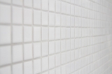 Handmuster Mosaikfliese Keramik WEISS GLNZEND Wand Fliesenspiegel Kche Dusche MOS18-0102_m