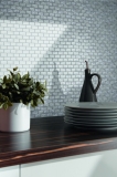 Handmuster Mosaik Fliese Aluminium silber Brick Aluminium alu Fliesenspiegel Kche MOS48-0204_m