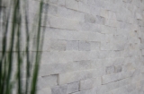 Handmuster Mosaik Fliese Marmor Naturstein wei Brick Splitface Ibiza Sugar Marble 3D MOS45-0204_m