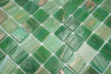 Handmuster Mosaikfliese Glas Goldensilk grn Wandfliesen Badfliese Duschrckwand Fliesenspiegel MOS54-0504_m