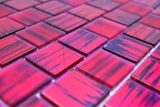 Handmuster Mosaikfliese Transluzent Glasmosaik Crystal Struktur pink klar gefrostet MOS68-CF47_m