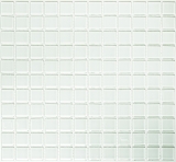 Handmuster Mosaikfliese Transluzent wei mit grnstich Glasmosaik Crystal BAD WC MOS60-0102_m