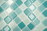 Handmuster Mosaikfliese Transluzent grn Glasmosaik Crystal grn BAD WC Kche WAND MOS62-0602_m