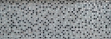 Handmuster Mosaikfliese Fliesenspiegel Transluzent Edelstahl silber schwarz Glasmosaik Crystal Stahl silber schwarz MOS92-0207_m