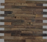 Handmuster Holz Mosaik Verbund boot Old Wood Holz FSC Mosaikfliese Wand Fliesenspiegel Kche Bad MOS160-21_m