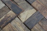 Handmuster Holz Mosaik Parkett boot OLD Wood Holz FSC Mosaikfliese Wand Fliesenspiegel Kche Bad MOS160-25_m