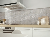 Handmuster Keramik Mosaik Baku weiss Mosaikfliese Wand Fliesenspiegel Kche Bad MOS14-0001_m