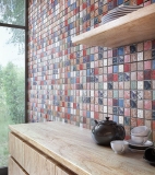 Handmuster Keramik Mosaik Vintage Retro used look Mosaikfliese Wand Fliesenspiegel Kche Bad MOS24-1234_m