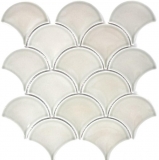 Mosaik Fliese Keramik grau Fcher steingrau glnzend Kchenrckwand MOS13-FS02_f | 10 Mosaikmatten